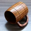 Mugs Coffee Mug Natural Wooden Beer With Handle Mule Tea Water Classic Wood Drinking Cup Drinkwares Party Gifts