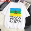 T-shirts pour femmes y2k shirt amazigh women goth goth coréen vintage vêtements grunge carton tshirt esthétique streetwear t-shirt femelle
