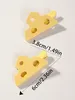 Hair Accessories 2Pcs Clip Cute Yellow Cheese Claw Stylish Small Clips Perfect For Girls Kawaii