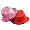 Berets Sequins Kids Jazz Hat Date Cosplay Masquerade Panama Cap President Dance Dance Party