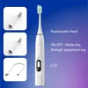 Escova de dentes Osseni Tela LCD Sonic Escovas de dentes elétricas para adultos Smart Timer recarregável Whitening Escova de dentes IPX7 à prova d'água Q240202