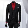 Costumes pour hommes, grand costume formel, tissu doux, gilet d'affaires sans manches, col rabattu, ensemble de mariage, pantalon droit