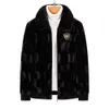 Mink Coat Mens Jacket Designer Whole Gold Fur Imitation Leather Haining Winter GAES