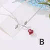 Kettingen die romantische Valentijnsdag verkopen Rose ketting 3D bloem hanger kraag ketting geschenken aan vriendin