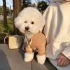 Vestuário de cachorro 2024 pulôver com capuz inverno casaco quente roupas sólidas para pequeno médio grande jaqueta teddy bichon traje suprimentos para animais de estimação