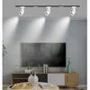 Spårljus 2st Spotlight Surface Mounted Track Spotlight Track Spotlight LED Track Light Shop Bakgrund Väggklädbutik Modern Light YQ240124