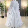 Princess Muslim Wedding Dress With Beaded Long Sleeve Elegant Bohemian Country Bridal Dresses Sequin Whimsical Boho Bride Celtic Vestios De Novia Robe De Mariee