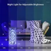 Tischlampen Rose Kristalllampe Lichter Berührungssteuerung mit USB-Anschluss 3/16 RGB Farbwechsel Romantischer Diamant