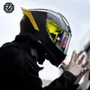 Motosiklet Kaskları Orz-MT30 Karbon Fiber Kask Dört Seasons Tam Yüz Dot Onaylı Unisex