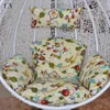 Pillow Solid Color/Floral/Stripe Hanging Swing Egg Chair Cover Outdoor Case (No Filling) Garden Lounger