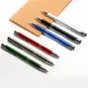 Metalen Balpen Promotionele Pennen Blauwe Inkt Automatisch Voor School Briefpapier Kantoorbenodigdheden Groothandel Dropship