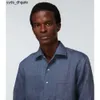 Loro Piano Shirt Designer Mens Polos Långärmad tre-knapps packet har en klassisk Sartorial Collar Fashion Winter Tops Em6u