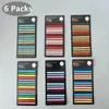 Packs 1800 Sheets Transparent Sticky Notes Book Tabs Superfine Index Notebook Bookmarks Page Markers Memo Pad Stationery