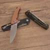 Top Quality G2402 Flipper Folding Knife D2 Satin Drop Point Blade CNC Micarta Handle Outdoor Camping Hiking Fishing Ball Bearing Fast Open EDC Pocket Knives