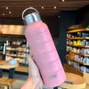 Vattenflaskor Tyeso 1000 ml Thermos Bottle Pink dubbel rostfritt stål Vakuumkolvmugg bärbar utomhus fitness sportdrycker kopp