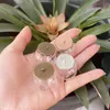 Bottles 30X 30x20mm Hollow Round Glass Cover Dome With Cap Vial Pendant Orb Globe Bottle Jewelry Findings Accessories Handmade DIY