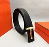 Ceinture de créateur de luxe Tom Ceinture pour femmes Boucle de lettre Ceinture d'affaires en or à boucle lisse pour hommes