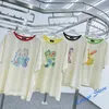 Spring Summer New We11done Tshirts Painted Little Monster Doodle Printing Cartoon Men Woman Casual Couple Welldone Tees8291622