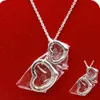 Hjärtformat halsband, nytt enda halsband, klassiskt och mångsidigt föremål, pil kärlekshalsband för flickor.