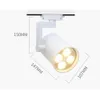 Spårljus 2st LED -spårljus 35W 40W COB Takskålslampan Spotlight för kök Fasta klädskor Butiker Butiker Track Lighting YQ240124