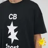 Herren-T-Shirts 24SS High Street Royal Blue Black White Casual Loose Cole Buxton T-Shirt Minimalist Star Slogan CB T-Shirt Tee Inside Tags T240202