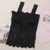 Camisoles Tanki antylśnieniowe Kobieta seksowna poza ramionami bustier topy chroniące piersi bez poślizgu bieliznę jedwabny Summer Podstawowe koszule dziewczyna