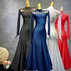 Stage Wear Ballroom Competition Dresses Standard Modern Dance Costumes Waltz Tango Jazz Performance Outfits Women Evening Party Gown