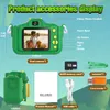 Cartoon Kids Camera Dinosaur 4000W HD Dual Lens Selfie Educational Toys 1080p Video Digital Birthday Presents 240131