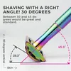 Double Edge Safety Razor Reusable Shaving Razor With 5 Shaving Blades Eco Friendly Metal Razor With Exquisite Handle Rainbow240129