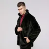 Designer outono/inverno casaco de pele sintética para homens engrossado versão coreana de grandes dimensões masculino vison ymqa