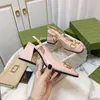 スリングバックハイヒール女性サンダル本物のレザーフォーマルシューズデザイナーサンダル7.5cm 3.5cm高さの正方形のつま先足首ストラップパーティーシューズ