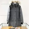 Designer Puffer Jacket Canadien Mystique Coyote Fourrure Hiver Épaissi Femmes Extra Long Manteau À Capuchon Longue Parka Down Veste 3035L Imperméable