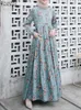 Ethnische Kleidung 2024 ZANZEA Frauen Bohemian Floral Gedruckt Sommerkleid Herbst Langarm Muslimischen Dubai Türkei Abaya Hijab Kleid Islamischen