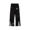 Mens Galerias Dept Letter Homens Mulheres Vintage Los Angeles Calças Corredores Sweatpant Graffiti Print Sweatpants Pantalon Splash Ink Jogger Tech Fleece