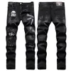 Mens PP Jeans Designer Jeans Fashion Distressed Ripped Bikers Womens Denim cargo embroidery Men punk Pants PP3176