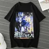 T-shirts pour hommes Animes T-shirts Ackerman Eren Yeager Mikasa Chemise Mode Vintage Tee Unisexe High Street AOT T-Shirts Hauts
