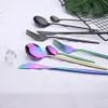 24pcs Black Western Dinnerware Set Stainless Steel Cutlery Set Fork Knife Spoon Tableware Set Flatware Set Silverware Set 240130