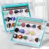 Decorative Figurines 15Pcs 1 Box Rock Gemstones Collection Quartz Crystal Samples Ore Stone Natural Mineral Specimen Kit For Kids Teaching