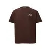 Herr t -skjortor skjorta män kvinnor logotyp broderi cole buxton casual loose brown royal blå svart vit tee topp med taggar