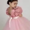 Mädchenkleider Mode Mädchen Prinzessin Kleid 2023 Neue Geburtstagsfeier Flauschiges Kostüm Kinderkleider Hochzeitskostüm Baby Weiß Erstkommunion Kleidung