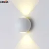 Lámpara de pared moderna y sencilla, bola creativa para exteriores, impermeable, Led, para patio, puerta, terraza, balcón, luz de jardín