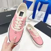 Projektant Biscuit Casual Shoe for Woman Low Top Double CC Sneaker Tennis But Fabure Fanvas Spacer Luksus Men Trainer Black White Buts Sports Lady Gift Dhgate