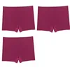 Damesslipje BZEL 3PCS Naadloze Boxers Ademende Lingerie Comfortabele Boyshorts Zijde Satijn Ondergoed Vrouw Sportonderbroek