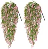 2 pièces 78cm fleur artificielle glycine faux rotin plastique plafond blé oreille mousse lavande plante verte vigne plantes 240127