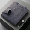 Maglioni da uomo Autunno e inverno Maglione di lana e cashmere Pullover scozzese spesso Camicia di moda taglie forti Business Casual Fondo in maglia S