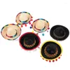 Party Decoration Mexican Hat Hair Hoops Mini Creative Performance Props Headdress Sombrero Headbands For Women Men