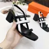 Laranja marca designer sandálias femininas salto alto festa moda rebitado sapatos emocionais das mulheres verão praia chinelos cinta dupla chinelos