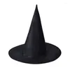 Décoration de fête 1PC LED lumières chapeaux de sorcières Halloween Costume Cosplay accessoires extérieur arbre suspendu ornement décor