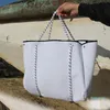 Designer- NUOVO lussuoso tessuto per immersioni Borsa in neoprene traspirante a tracolla di marca di grande capacità Borsa tote casual Borse con manico superiore Should212P