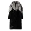 Shanli Dadi automne/hiver hommes Sable Long manteau mode argent concepteur col de fourrure épaissi lumière chaude luxe CMD1